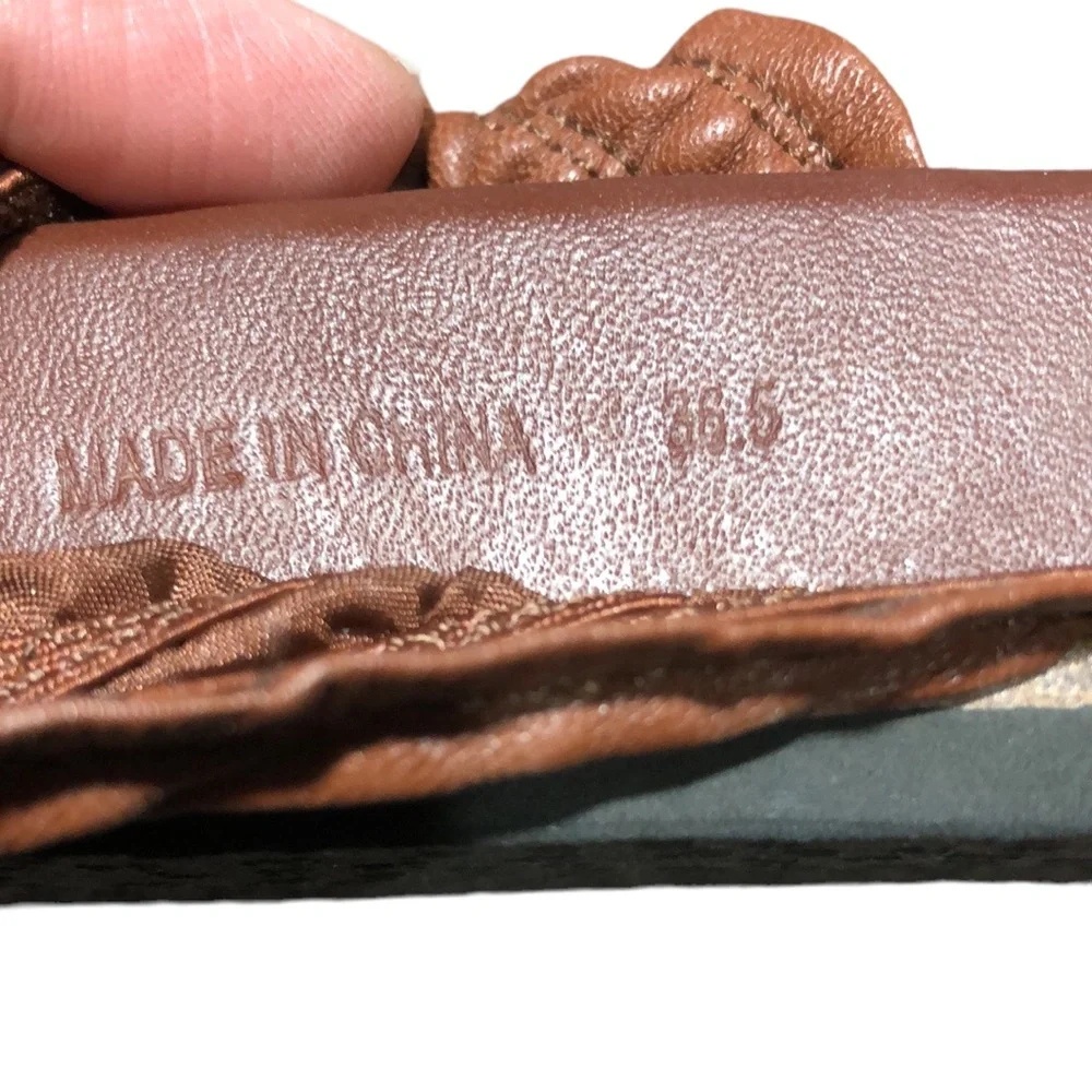 RAG & BONE | Women’s Bailey Brown Leather Stretch Cross-Strap Sandals size 6